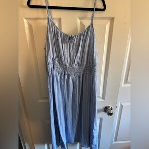 Ava & Viv Blue Stripped Midi Dress